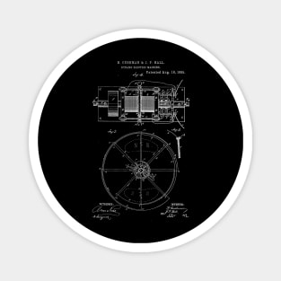 Dynamo Electric Machine Vintage Patent Hand Drawing Magnet